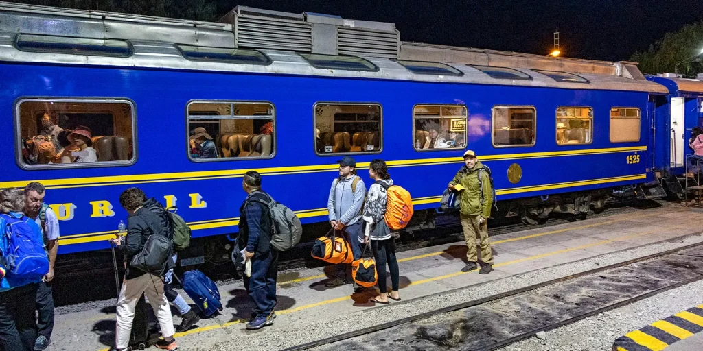 Train on Machu Pcchu