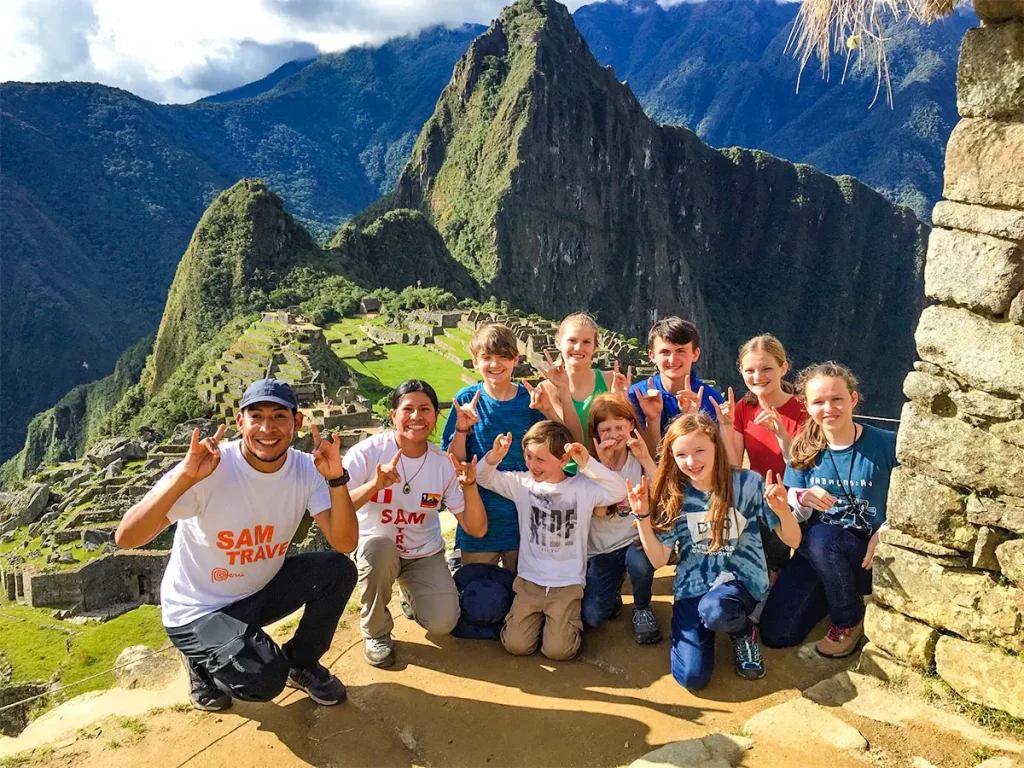 Machu Picchu tour with children