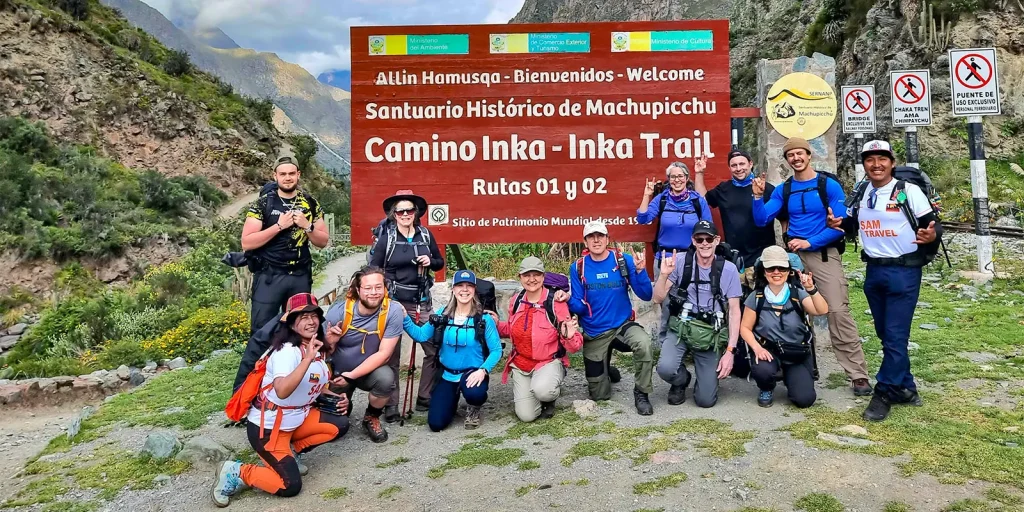 Start of the Inca Trail km 108