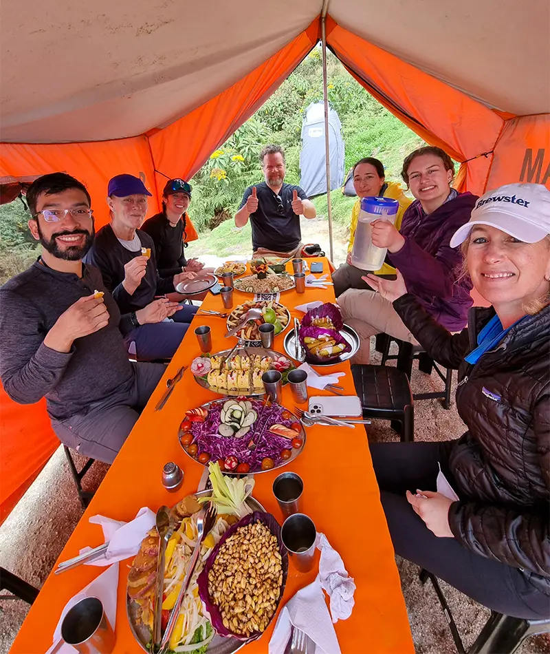 Lunch on the Inca Trail